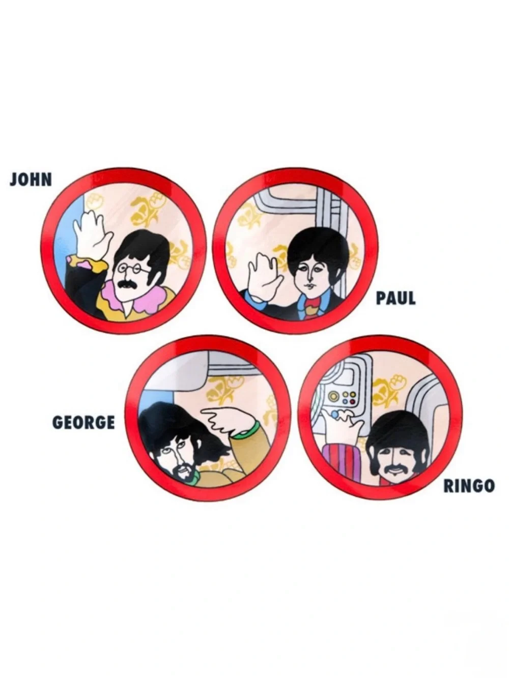 The Beatles Mug Yellow‎ Submarine Heat Activated